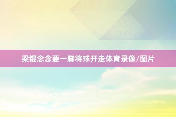 梁锟念念要一脚将球开走体育录像/图片
