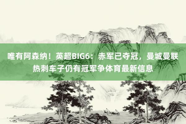 唯有阿森纳！英超BIG6：赤军已夺冠，曼城曼联热刺车子仍有冠军争体育最新信息