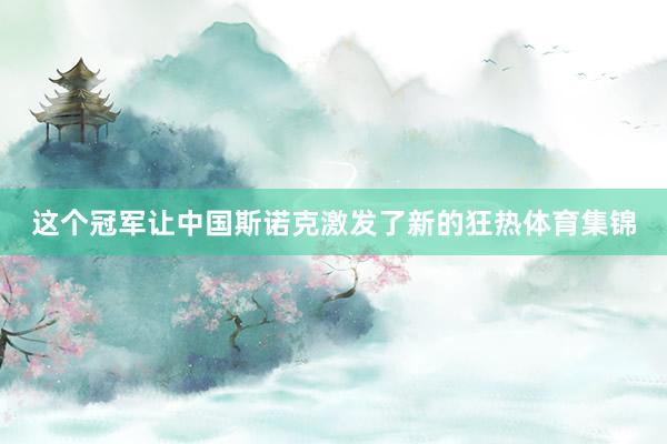 这个冠军让中国斯诺克激发了新的狂热体育集锦