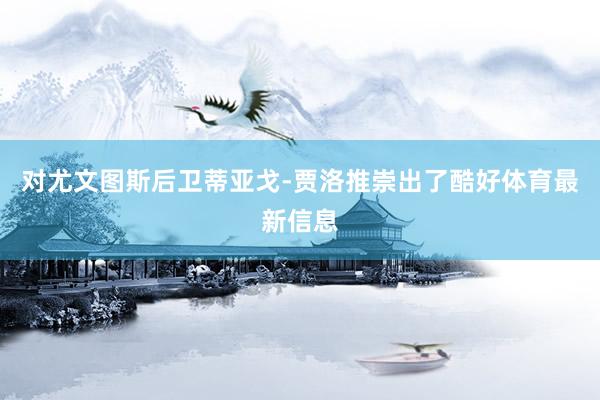 对尤文图斯后卫蒂亚戈-贾洛推崇出了酷好体育最新信息