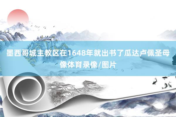 墨西哥城主教区在1648年就出书了瓜达卢佩圣母像体育录像/图片