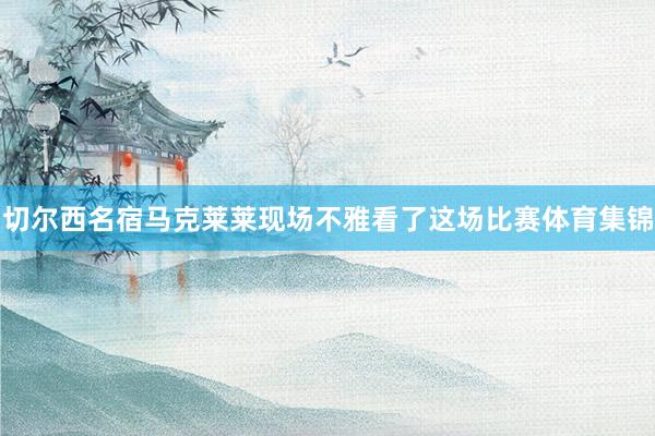 切尔西名宿马克莱莱现场不雅看了这场比赛体育集锦