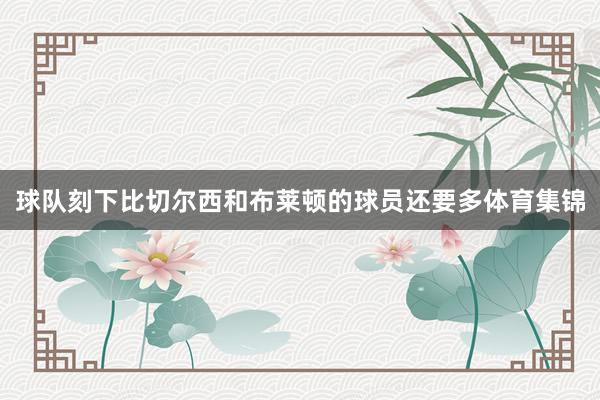 球队刻下比切尔西和布莱顿的球员还要多体育集锦
