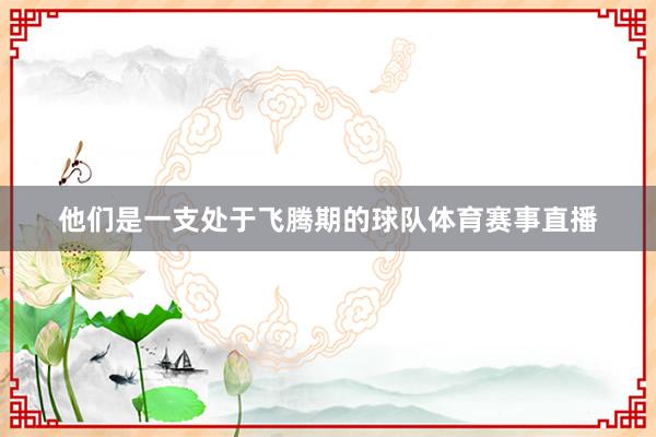 他们是一支处于飞腾期的球队体育赛事直播