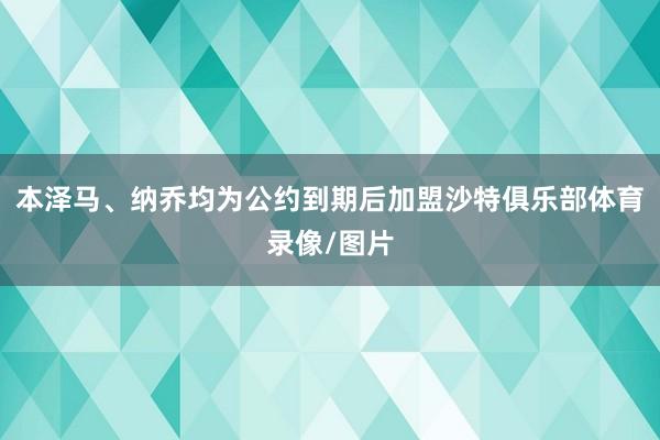 本泽马、纳乔均为公约到期后加盟沙特俱乐部体育录像/图片