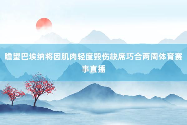 瞻望巴埃纳将因肌肉轻度毁伤缺席巧合两周体育赛事直播