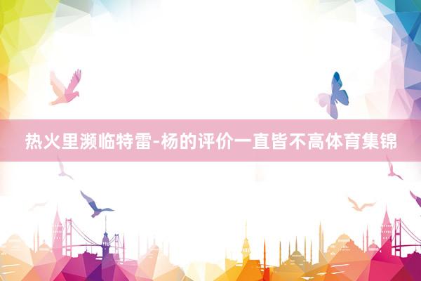 热火里濒临特雷-杨的评价一直皆不高体育集锦
