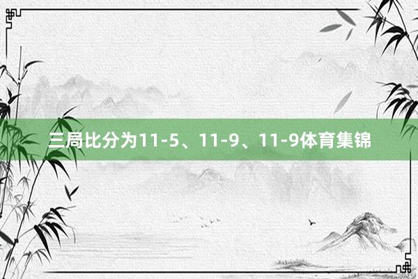 三局比分为11-5、11-9、11-9体育集锦