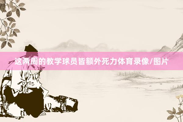 这两周的教学球员皆额外死力体育录像/图片
