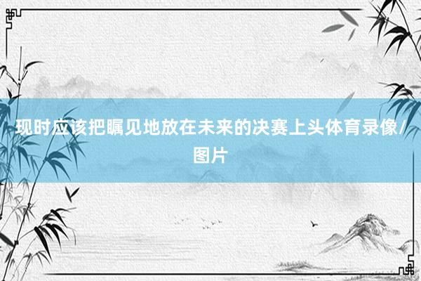 现时应该把瞩见地放在未来的决赛上头体育录像/图片